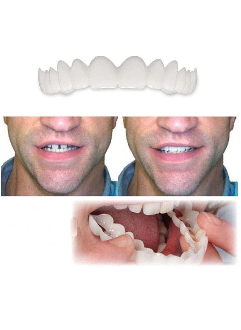SYOSI - Teeth Veneers Smile Instant Temporary Tooth Kit Decoration Perfect Braces Whitening Alternative No Pain No Shot No Drilling Fix Smile in Minutes Upper Teeth Lower Teeth Separate Box - Image 1