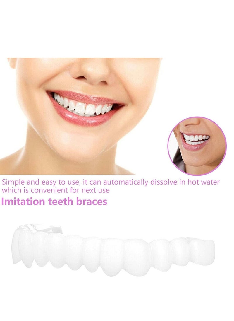SYOSI - Teeth Veneers Smile Instant Temporary Tooth Kit Decoration Perfect Braces Whitening Alternative No Pain No Shot No Drilling Fix Smile in Minutes Upper Teeth Lower Teeth Separate Box - Image 1