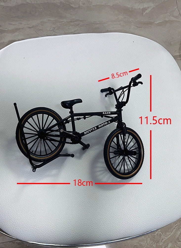 1:10 Model Alloy Bicycle Die-cast Mini Model Toy Bike Mountain Finger Bicycle With Bracket Simulation Collection Gifts Toy - Image 2
