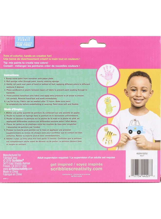 Scribbles Roller Kit, Kid Safe, Permanent Finger Paint, 7 Piece Set, Neon - Image 3