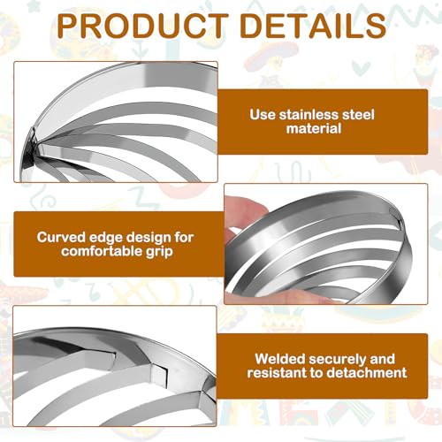 SpaceWings 4.1 Inch Concha Cutter, Concha Stamp & Conchas Donut Cutter – Ideal for Mexican Coffee, Hot Chocolate, Day of the Dead, Mexican Theme Parties, Festive & Family Gatherings - Image 3