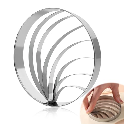 SpaceWings 4.1 Inch Concha Cutter, Concha Stamp & Conchas Donut Cutter – Ideal for Mexican Coffee, Hot Chocolate, Day of the Dead, Mexican Theme Parties, Festive & Family Gatherings - Image 1