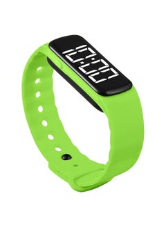 Sensory Wrist Timer for Kids, Rechargeable Waterproof Students Teacher Simple Reminder Watch with Silent Alarm Clock Wristband, Green