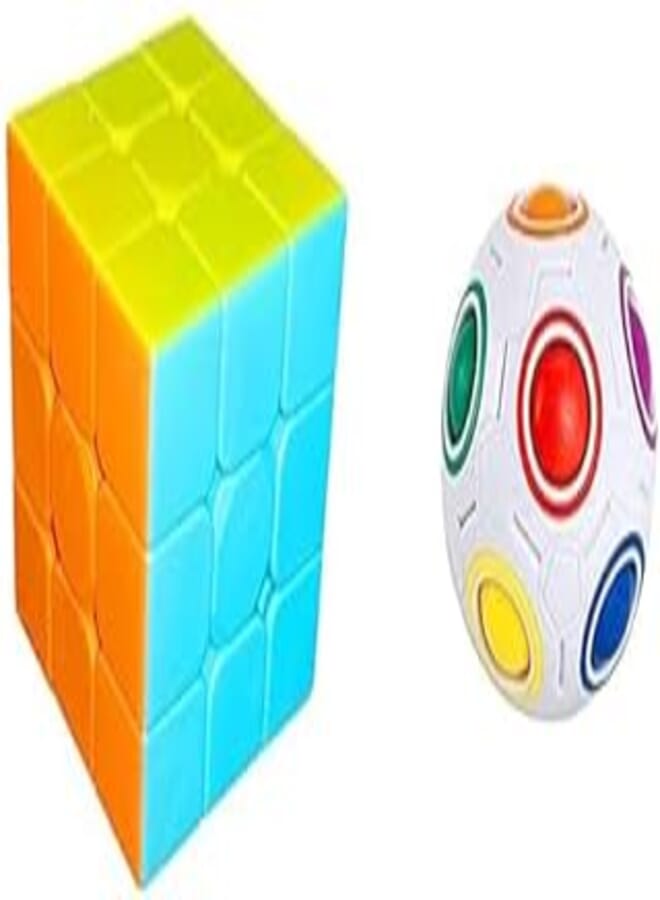 Bunde Shengshou Legend Rubik Cube + Children's press magic ball (rainbow)