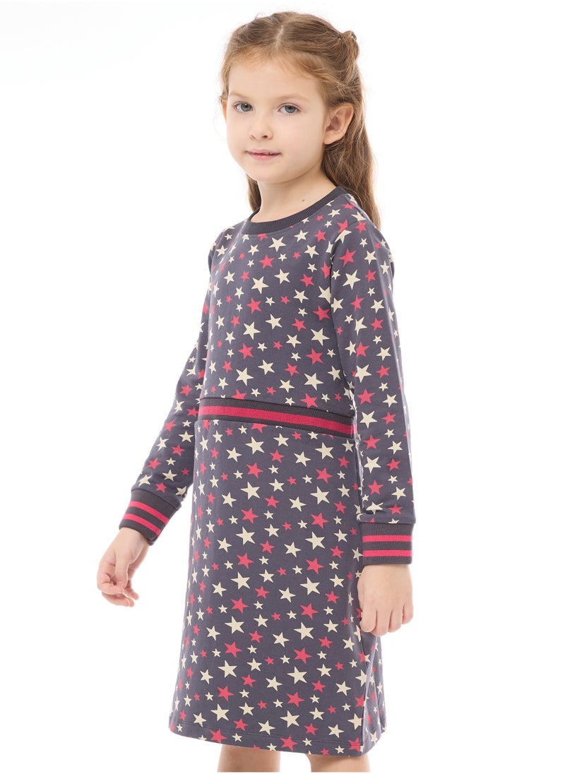 فكتور اند جين فستان مطبوع بنجمة مخططة - Image 4