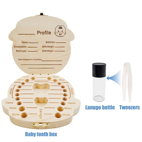 PAMBO Baby Tooth Fairy Box Keepsake For Lost Tooth Boys| Tooth Holder for Kids | Baby Shower & Birthday Gifts - Image 5