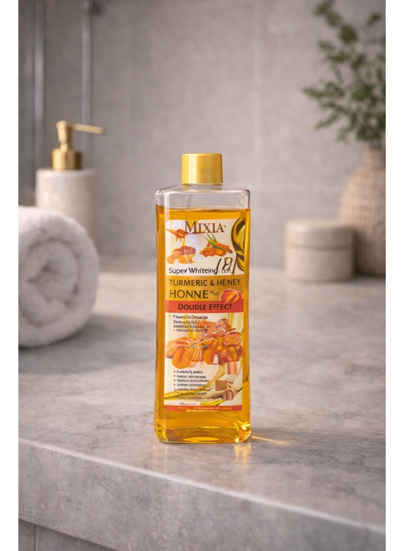 MIXIA Turmeric & Honey Oil Shower Bath – Extra Whitening Body Corrector, 250ml - Image 2