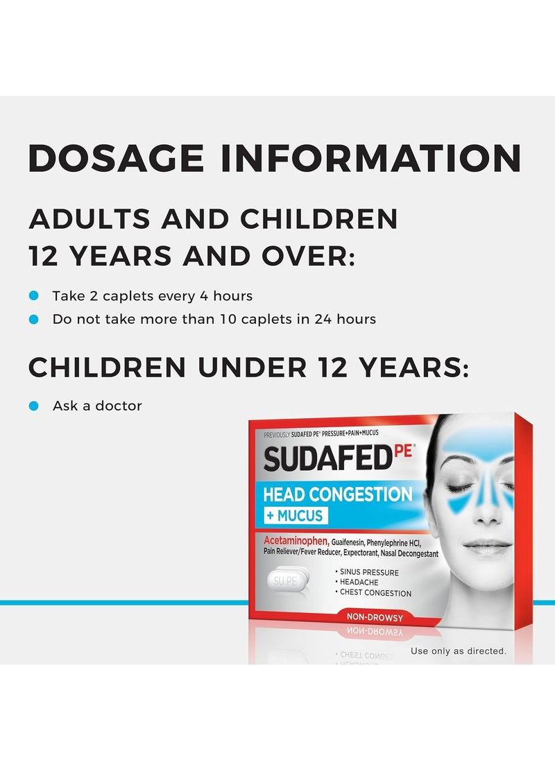 Sudafed Sinus Pressure & Nasal Congestion Mucus Relief 24 Tablets  - Image 3