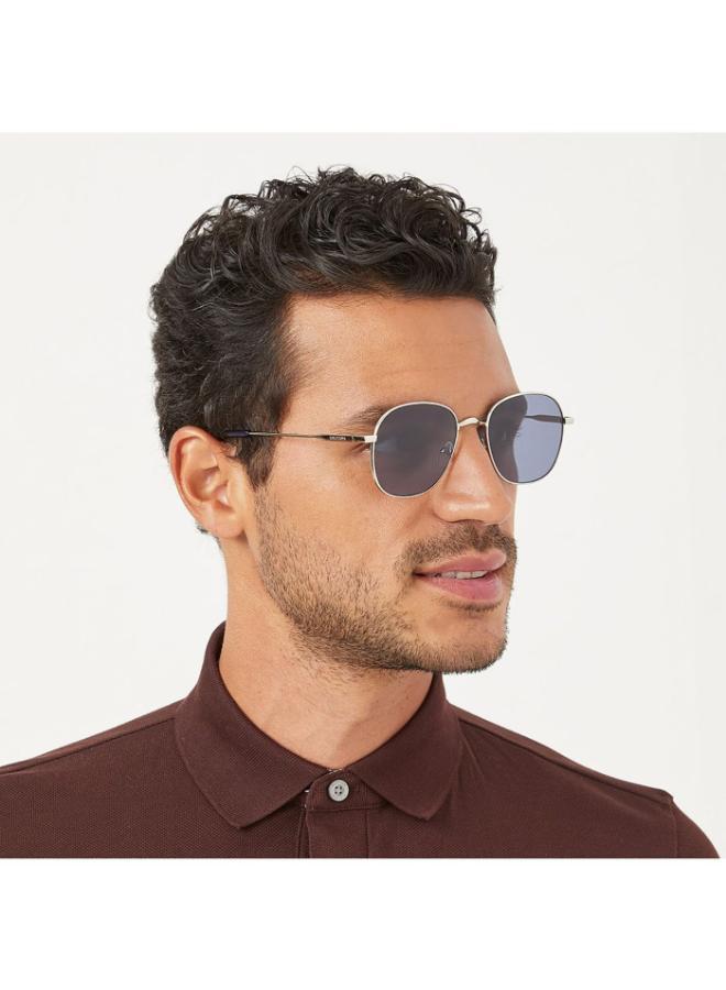 30 سندايز نظارة شمسية رجالي زرقاء من باوند بإطار معدني فضي وعدسات زرقاء بإطار كامل - Image 5