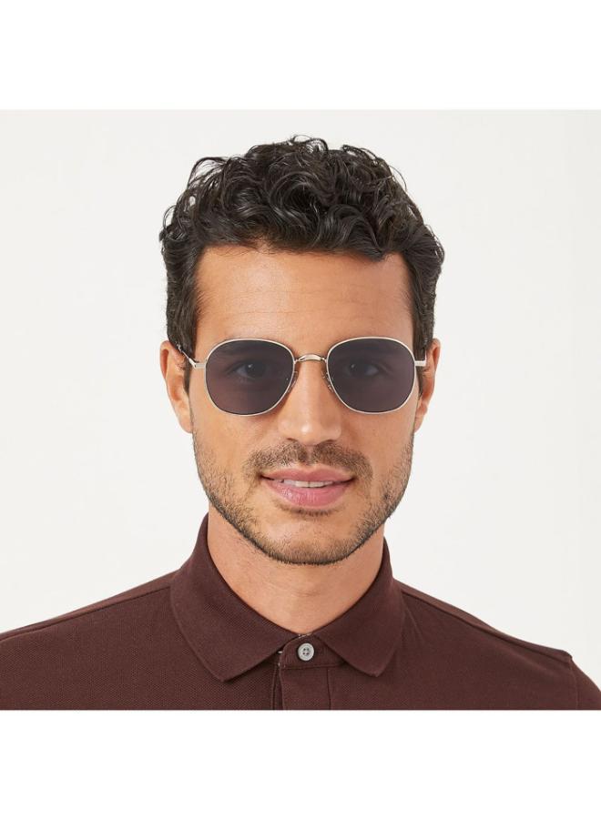 30 سندايز نظارة شمسية رجالي زرقاء من باوند بإطار معدني فضي وعدسات زرقاء بإطار كامل - Image 4