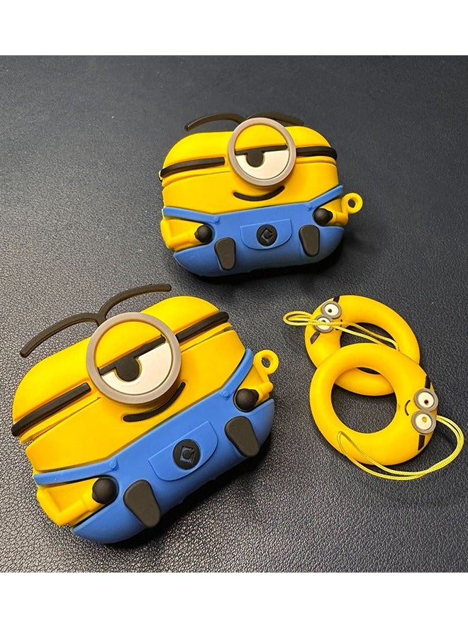 Compatible with Apple AirPods Pro/Pro 2 Silicone Protective Case Cover Minions - Image 2