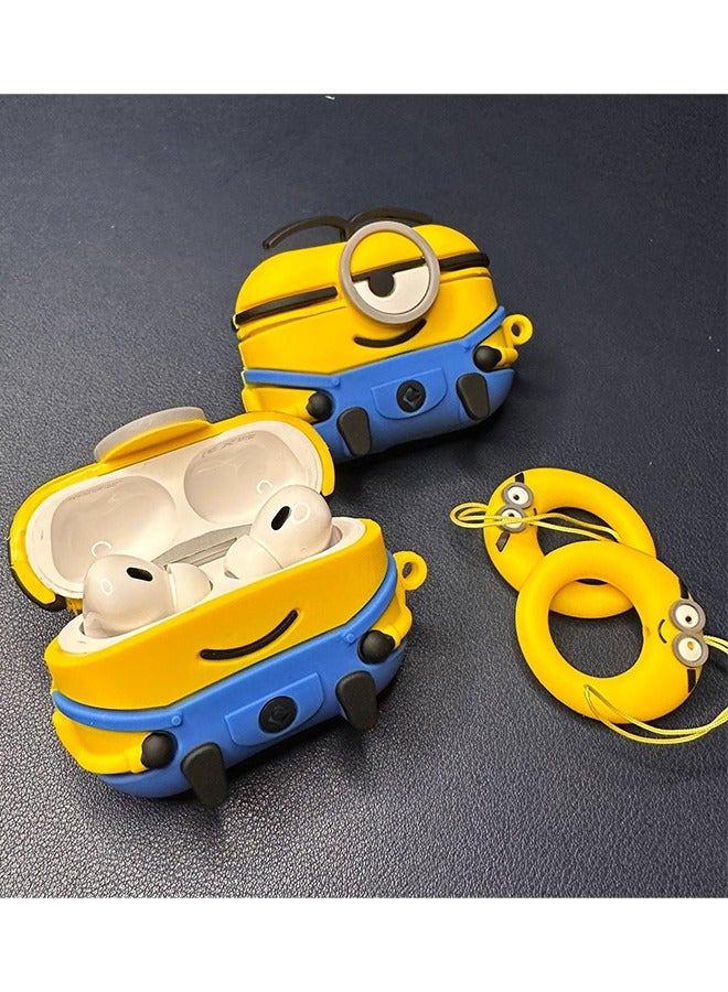 Compatible with Apple AirPods Pro/Pro 2 Silicone Protective Case Cover Minions - Image 3