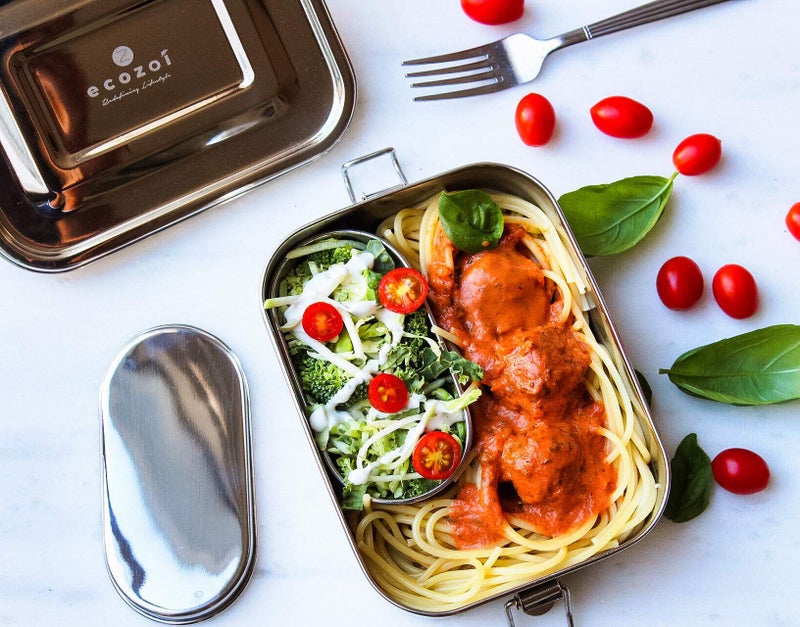 ecozoi Stainless Steel Lunch Box, Leak Proof 1 Tier Eco Metal Bento Box | Bonus Pod And Redesigned Silicone Seal | Sustainable Zero Waste Eco Friendly Food Storage Container - Image 3