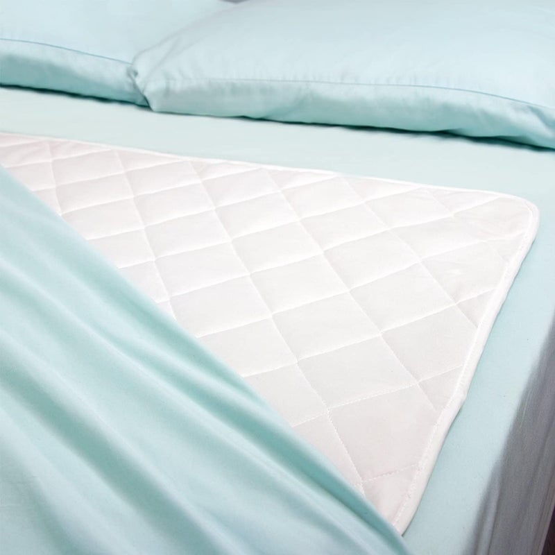 DMI Waterproof Bed Pad and Mattress Protector with Quilted Slide Sheet - 30 x 36 Inches - Image 1