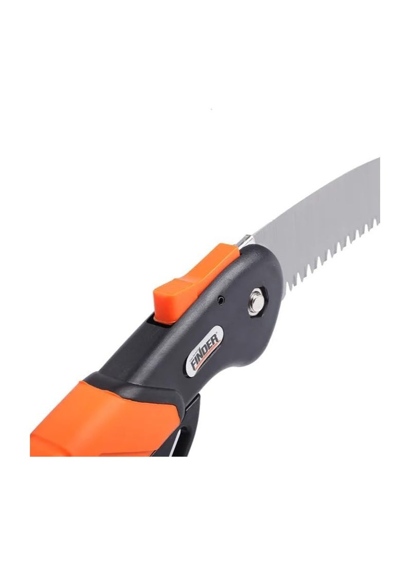 Generic - FINDER Heavy Duty Garden Folding Saw, Triple Sided Grinding Teeth with Polished Finish – Ergonomic Non-Slip Handle for Efficient Pruning and Wood Cutting, 191671, Gardening Tools - Image 1