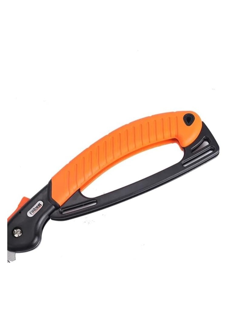 Generic - FINDER Heavy Duty Garden Folding Saw, Triple Sided Grinding Teeth with Polished Finish – Ergonomic Non-Slip Handle for Efficient Pruning and Wood Cutting, 191671, Gardening Tools - Image 1