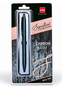 Cello Signature Carbon Slim Ball Pen Blue Ink UAE | Dubai, Abu Dhabi