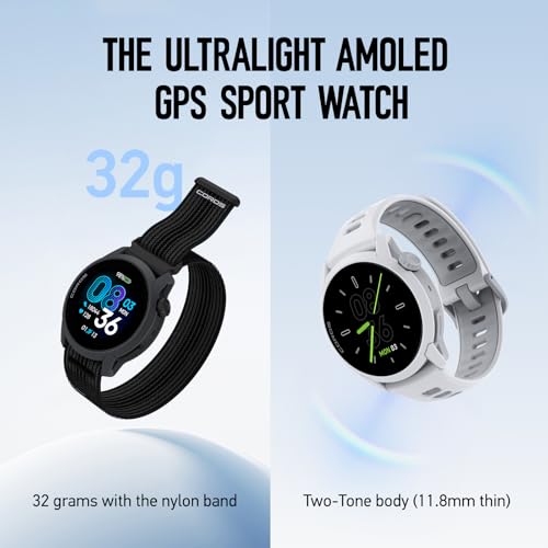 COROS PACE 4 Ultralight Sport GPS Watch, 1.2" AMOLED Touchscreen,19 days of daily use, Voice Features, Advanced Training Tools, GPS, Heart Rate Monitor, Navigation, Run, Bike, and Ski - Black Silicone - Image 2