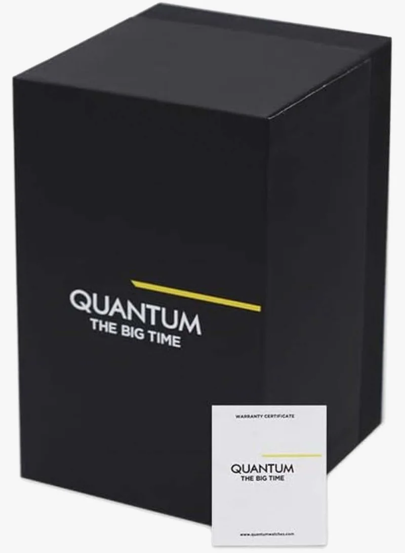 Quantum  QUANTUM Men's Watch, Chronograph Display and Silicone Strap - HNG1033.351, Black for Men | Best Price UAE