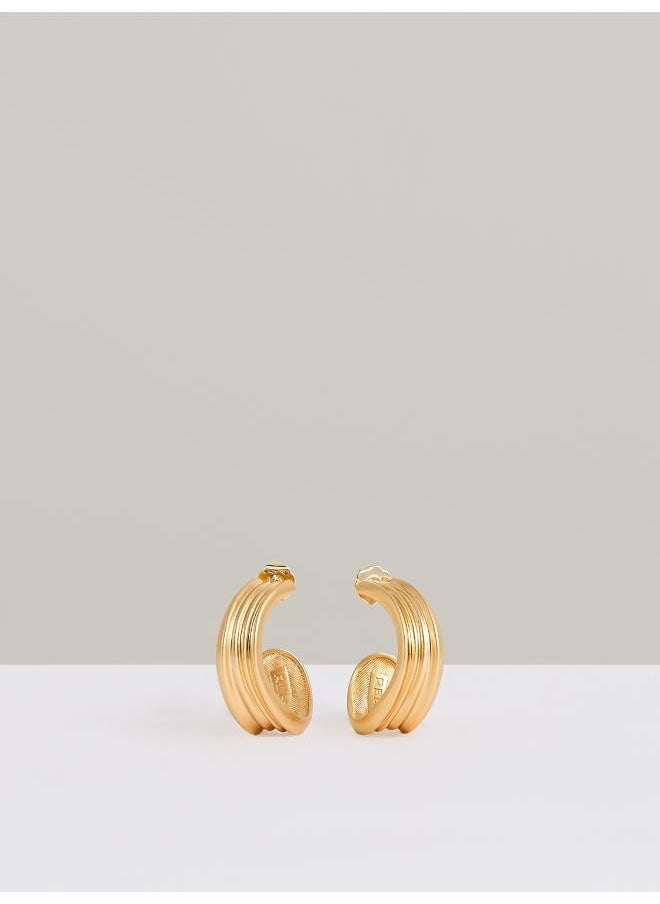 REISS Flavia: Fluid Hoop Earrings  - Image 1
