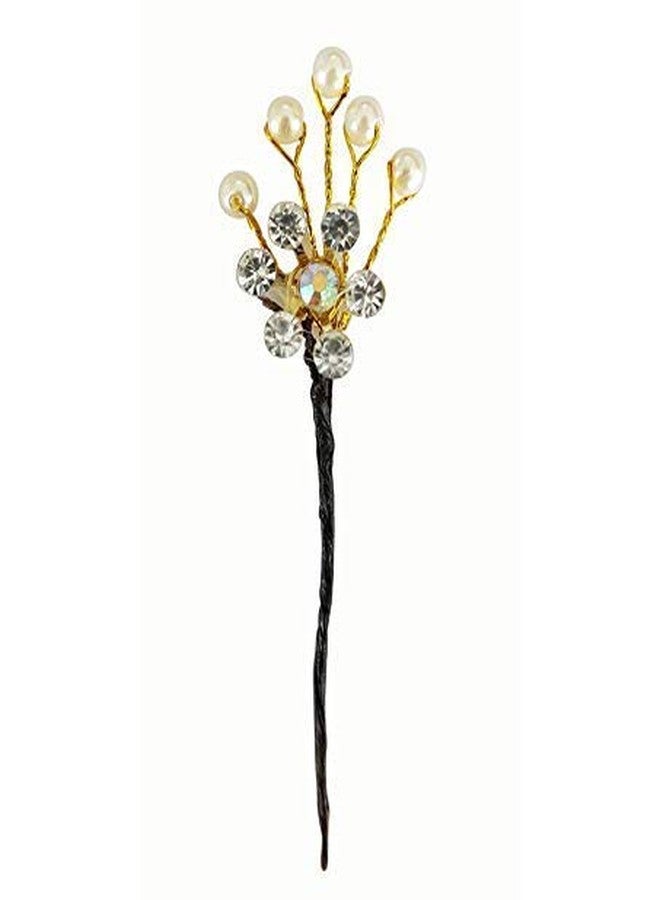 AASA Hair Bun Decoration Juda Pins for Women and Girls (Golden, Set of 12Pcs) - Image 4