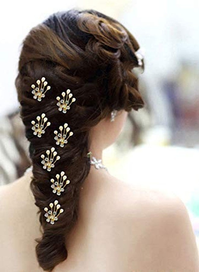AASA Hair Bun Decoration Juda Pins for Women and Girls (Golden, Set of 12Pcs) - Image 5