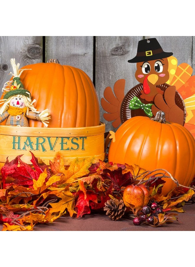 Fancy Land - Thanksgiving Turkey Craft Kits Make A Turkey Crafts For Kids Door Hanging Ornament Party Favors Supplies 5 Set - Image 1
