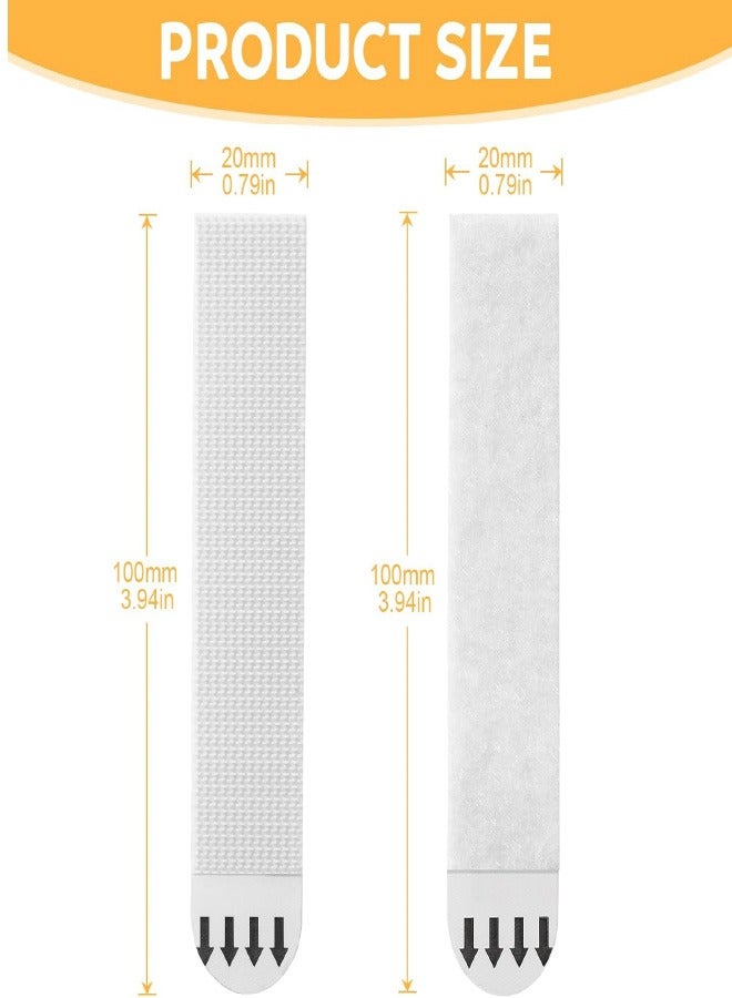 شرائط تعليق الصور كبيرة الحجم للخدمة الشاقة، 24 زوجًا (48 شريطًا) شرائط تعليق الصور اللاصقة للجدران، تعليق الصور بدون مسامير، شرائط تعليق الصور بدون مسامير، شرائط تعليق ملصقات لاصقة خالية من التلف بدون مسامير - Image 2