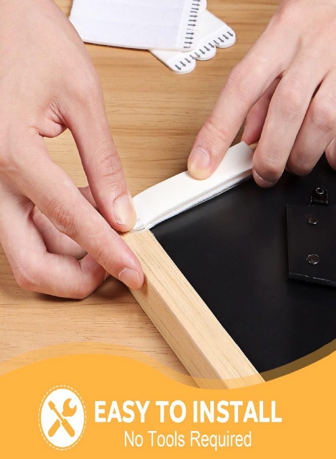 شرائط تعليق الصور كبيرة الحجم للخدمة الشاقة، 24 زوجًا (48 شريطًا) شرائط تعليق الصور اللاصقة للجدران، تعليق الصور بدون مسامير، شرائط تعليق الصور بدون مسامير، شرائط تعليق ملصقات لاصقة خالية من التلف بدون مسامير - Image 4