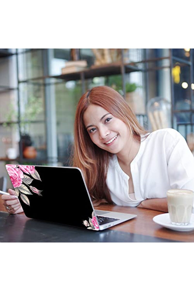 icolor Black Flower 11.6 13 13.3 14 15 15.6 Inch Netbook Laptop Skin Sticker Reusable Protector Cover Case for Laptop Notebook - Image 3