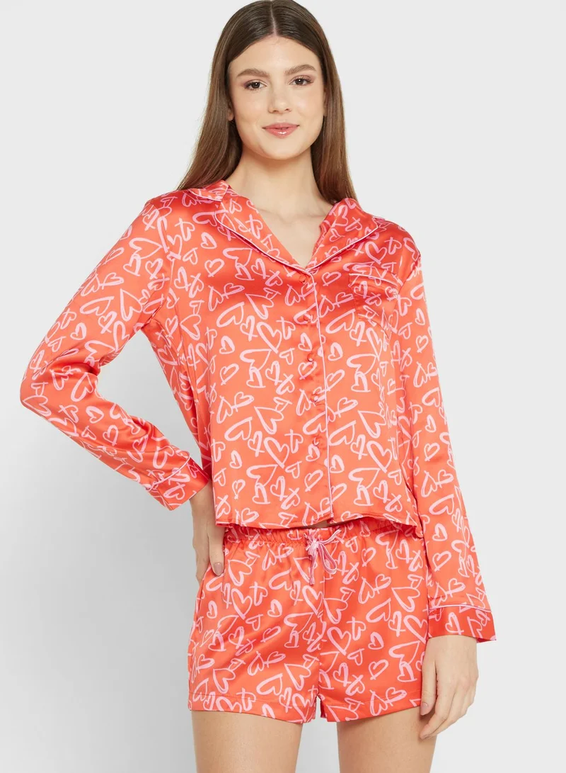 Boux Avenue High Waist Top & Pyjama Set