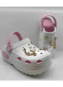 TwinGo Women 642 Pink White Pool Bath Sea Garden Home Spa Daily Home Slippers  - Image 1