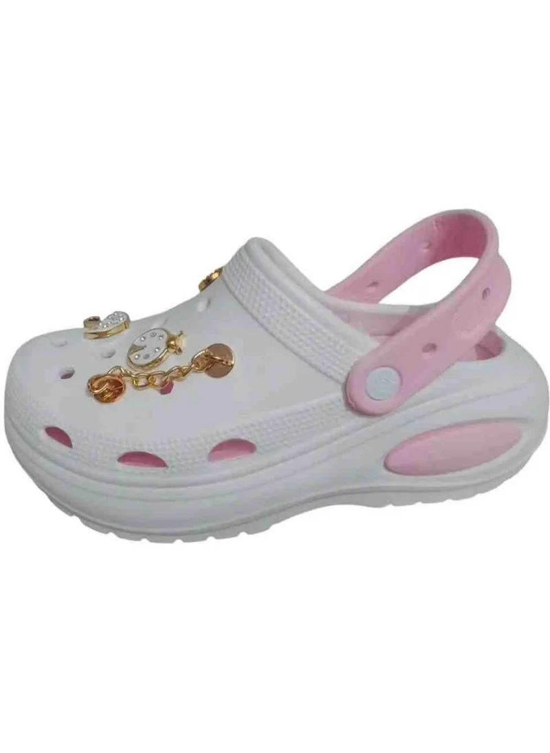 توين جو Women 642 Pink White Pool Bath Sea Garden Home Spa Daily Home Slippers