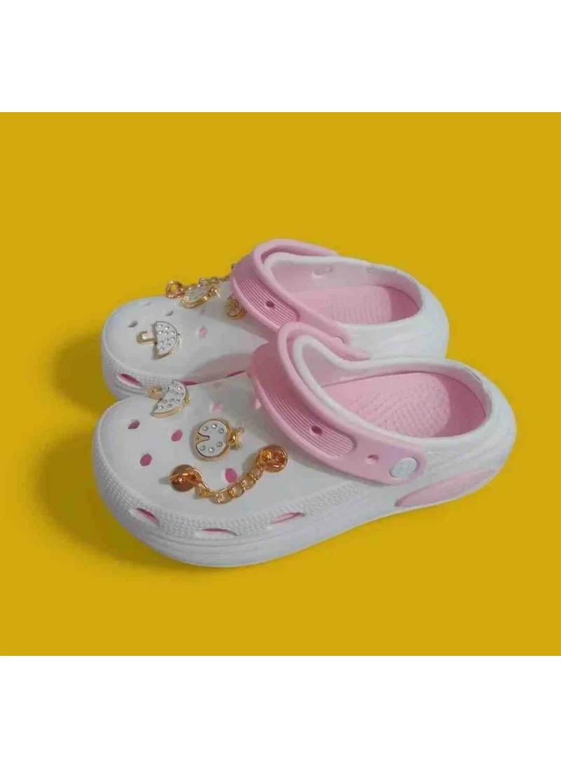 TwinGo Women 642 Pink White Pool Bath Sea Garden Home Spa Daily Home Slippers