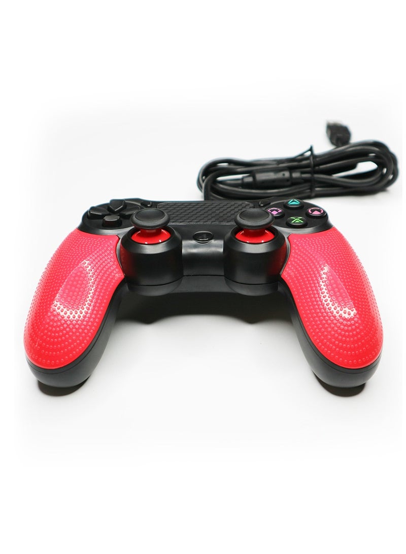 Dual motor vibrating colorful textured wired game controller - Image 2