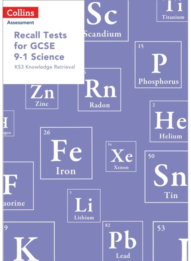 Recall Tests for GCSE 9 1 Science KS3 Knowledge Retrieval - Paperback