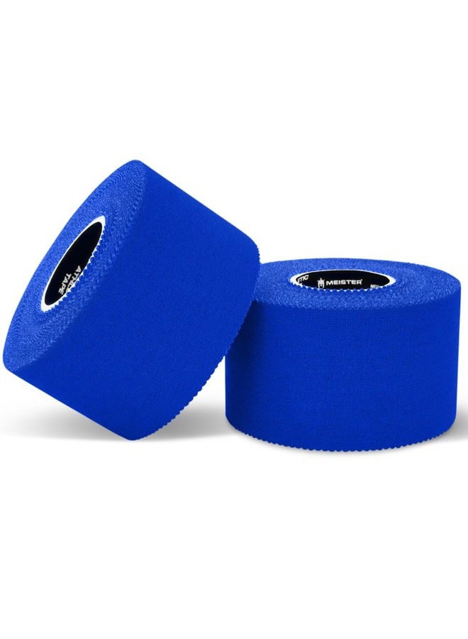 Meister Elite Athletic Tape - Breathable High-Adhesive Trainer's Tape - 2 Roll Pack - Blue - Image 2