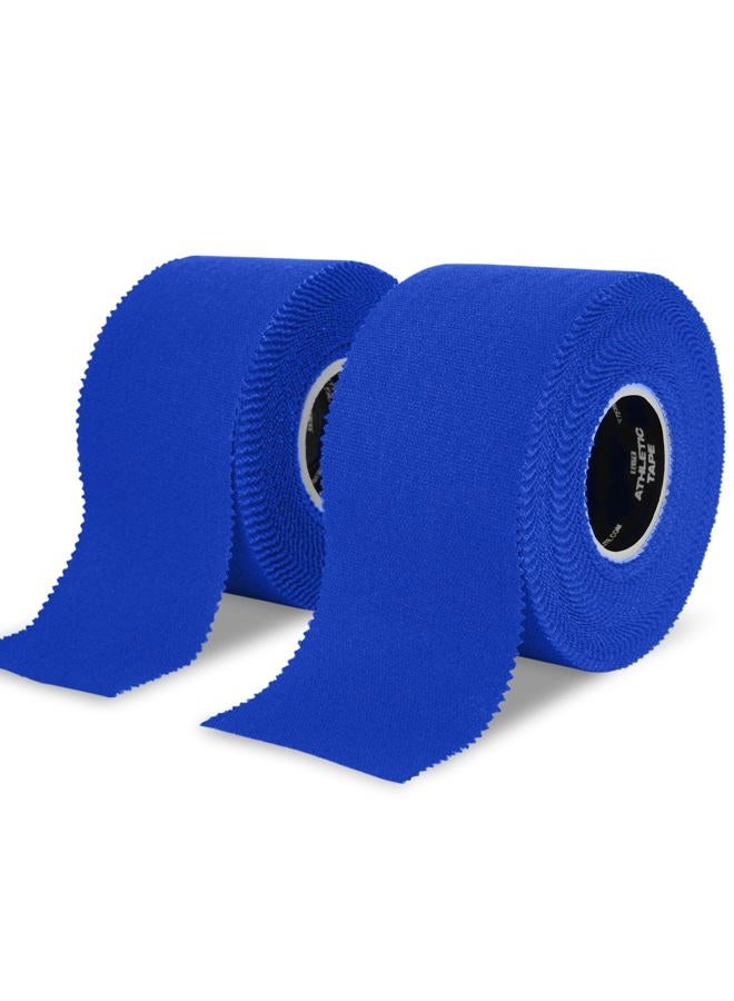 Meister Elite Athletic Tape - Breathable High-Adhesive Trainer's Tape - 2 Roll Pack - Blue - Image 1