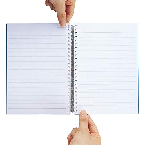 LIHIT LAB. Refillable Notebook (Journal), Lined Paper, 8.3 x 6.1 inches, Blue (N1658-8) - Image 2