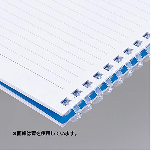 LIHIT LAB. Refillable Notebook (Journal), Lined Paper, 8.3 x 6.1 inches, Blue (N1658-8) - Image 4