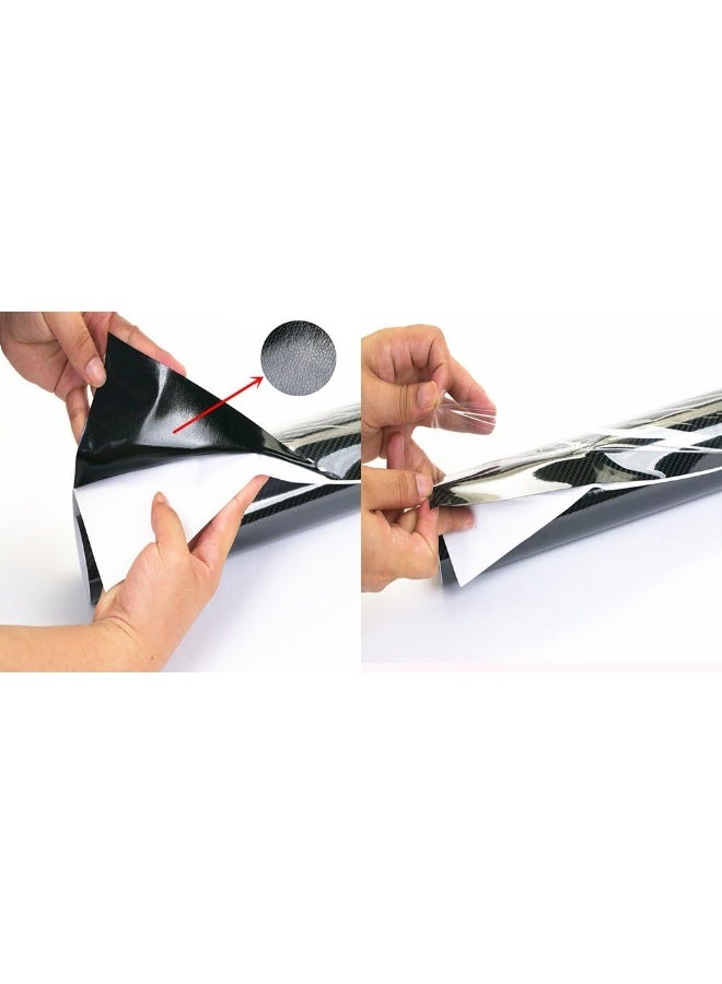 LZLRUN 5D High Gloss Carbon Fiber Vinyl Wrap - Outdoor Rated for Automotive Use - 1.5ft x 5ft Knife + Hand Tool - Image 4