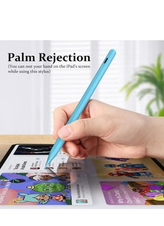 FARROBIZZ Stylus Pen for iPad W/Palm Rejection Tilt Sensitivity,13 Mins Fully Charged, Active Touch Screen Apple Pencil Compatible W/iPad 6/7/8/9/10,iPad Pro12.9&11",iPad Air3/4/5,iPad mini5/6-BLUE  - Image 4