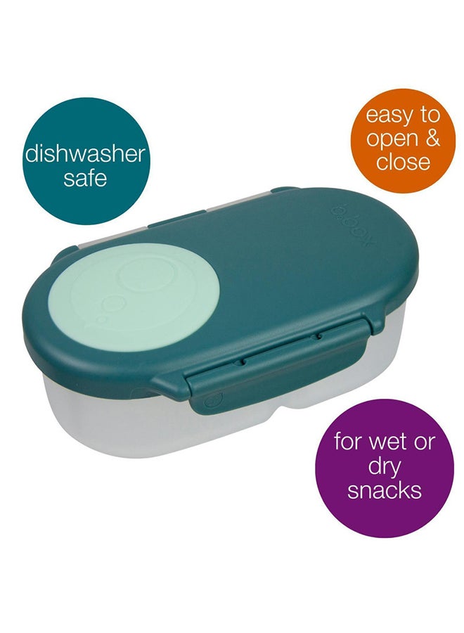 b.box Snackbox, Mini Bento Lunch Box with 2 Leakproof Compartments, Ideal for Toddlers, Kids Lunch & Snacks, Fits Whole Piece of Fruit, BPA Free  - Image 2