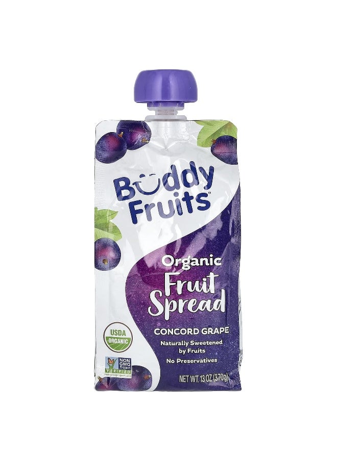 Buddy Fruits Buddy Fruits, Organic Fruit Spread, Concord Grape, 13 oz (370 g)  - Image 1