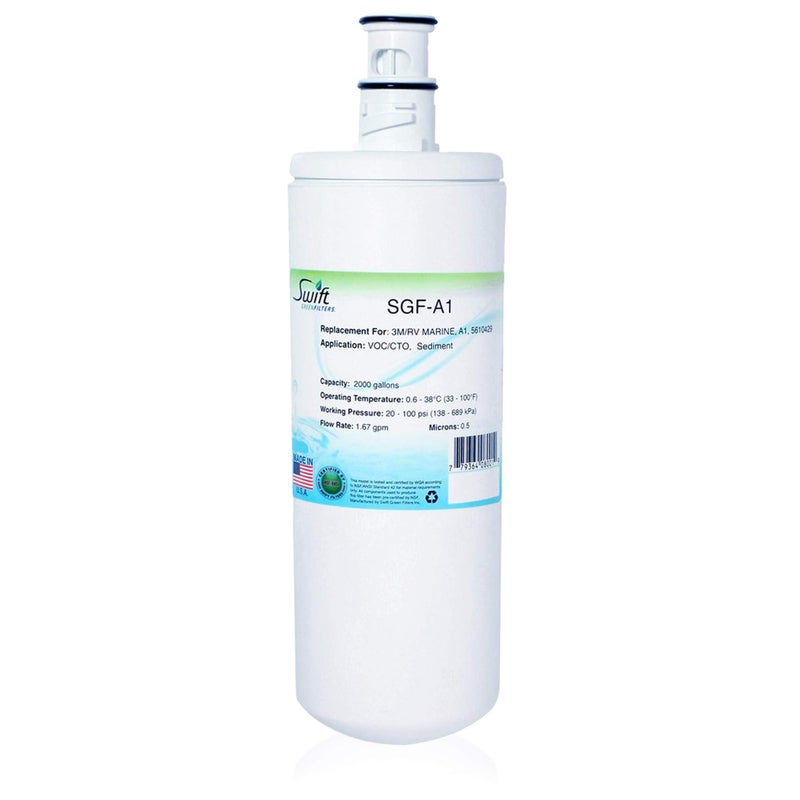 Swift Green Filters SGFA1 Compatible for 3MRV MARINE A1 5610429 Commercial water Filter 1 PackMade in USA