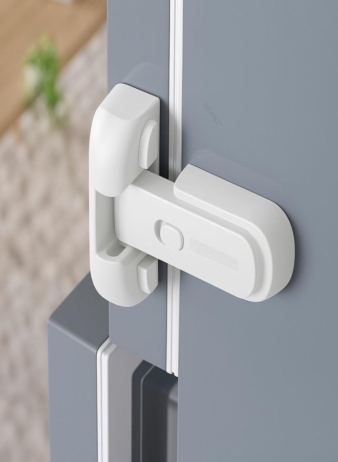 DRANZ Baby Safety Fridge Lock - Strong Adhesive Child Proof Refrigerator & Freezer Latch, Upgraded Toddler Safety Lock for Single Door, Easy Install Cabinet Door Lock, Baby Proofing Kitchen Accessorie - Image 1