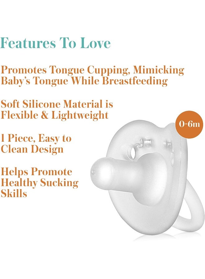 Evenflo Feeding Balance Plus Stage 1 Cylindrical Baby, Newborn and Infant Pacifier - Image 3