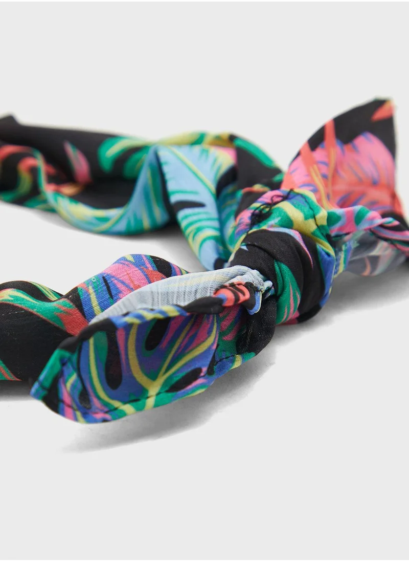 Claires Kids Leaf Knotted Bow Headband
