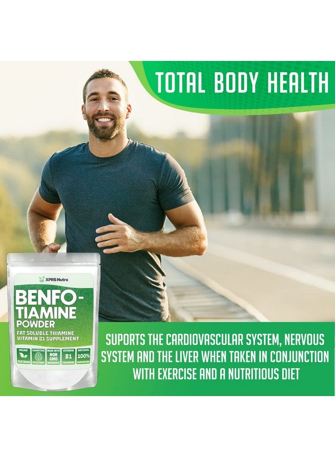 XPRS Nutra مسحوق بنفوتيامين (ثيامين) قابل للذوبان في الدهون مكمل ثيامين لقلب سعيد مضاد أكسدة قوي بنفوتيامين من أجل الإدراك مسحوق بنفوتيامين (0.25 أونصة) - Image 5