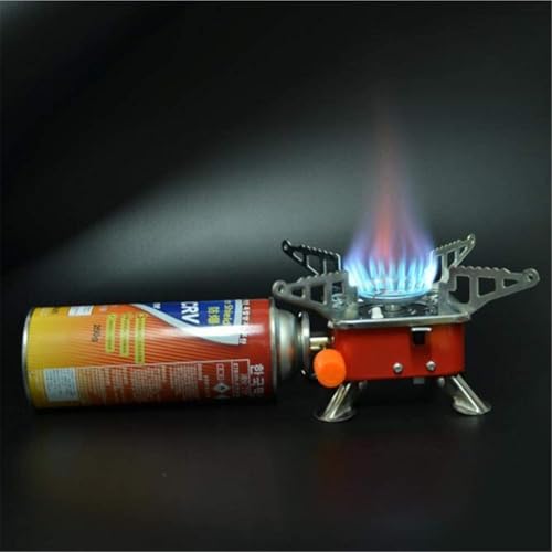 THE VENTI Portable Gas Stove Mini Portable Square-Shaped 2800W Gas Butane Burner Camping Stove travelling Stainless Steel Cooking Stove Folding Furnace Stove with Storage Bag - Image 5